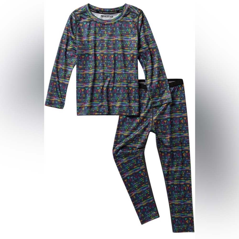 Terramar 2.0 Free Ride Thermals ClimaSense Kids Size Small Multi Colored